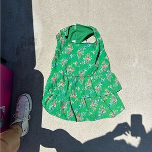 XL adorable floral ruffle dog dress